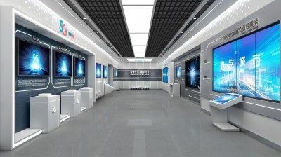 现代中国电信科技展厅3D模型下载